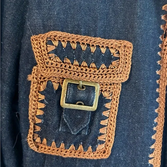 Women's Lew Magram Stylish Denim 2 Piece Vintage Suit size 8